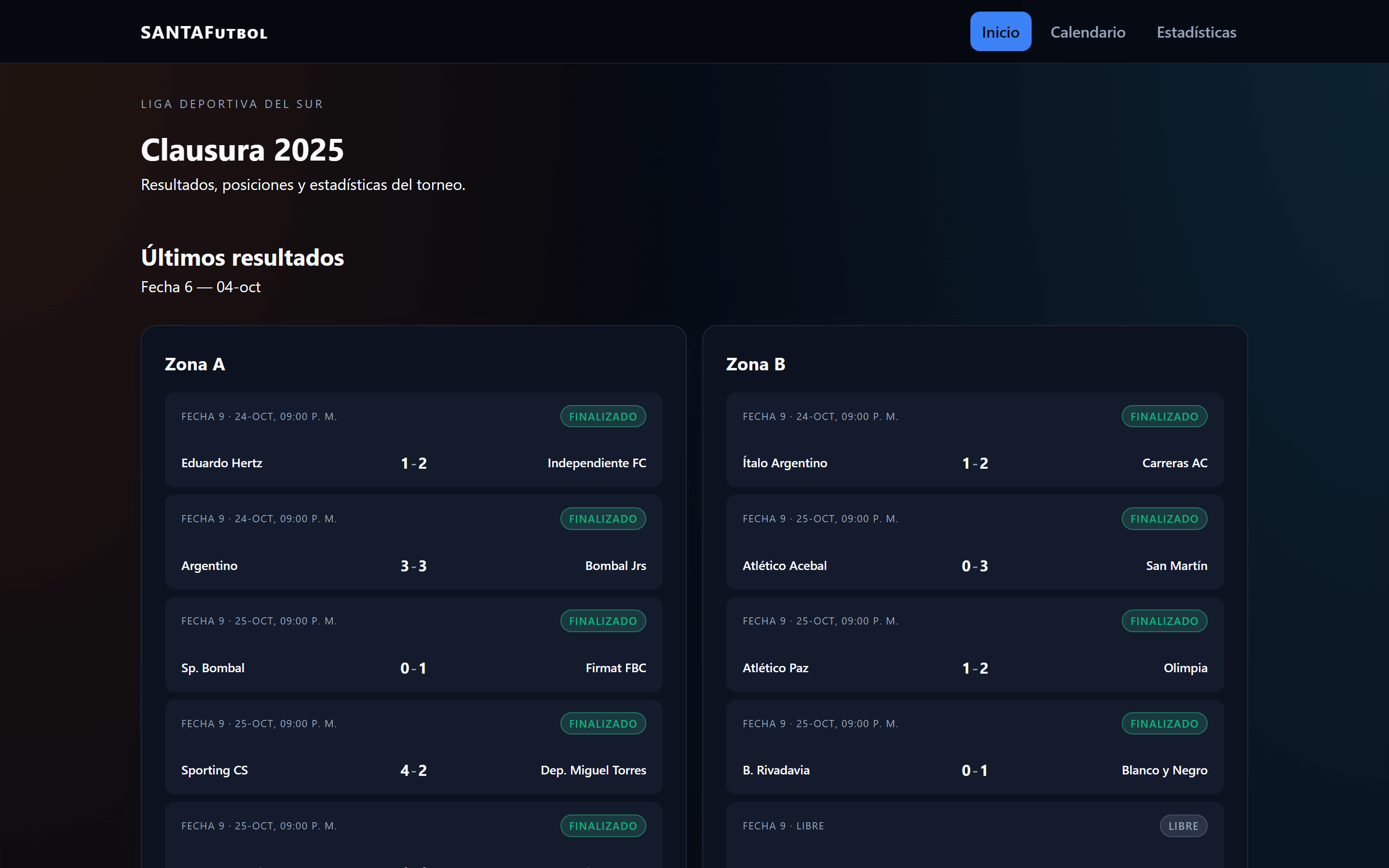 Santa Futbol - Desktop